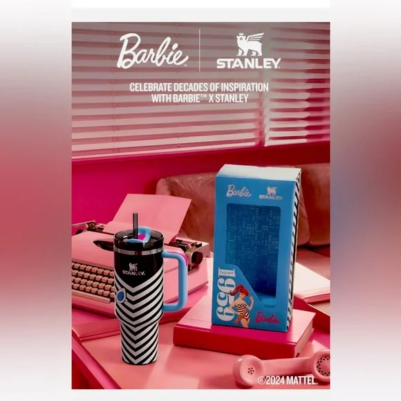 BRAND NEW Barbie x Stanley Tumbler 1959 ORIGINAL 40oz Quencher, SHIPS FA… - Picture 5 of 8